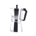 Modern Metal Double Valve Italian Moka Pot, Stylish Espresso Maker for Home, Office, or Camping Convenience