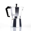 Modern Metal Double Valve Italian Moka Pot, Stylish Espresso Maker for Home, Office, or Camping Convenience