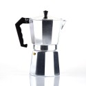 Modern Metal Double Valve Italian Moka Pot, Stylish Espresso Maker for Home, Office, or Camping Convenience
